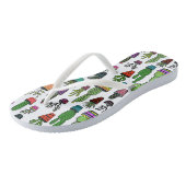 Cactus Succulents Colorful Fun Teenslippers (Schuin)