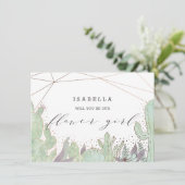 Cactus & Succulents Geo Bloemenmeisje proposal Kaa (Staand voorkant)