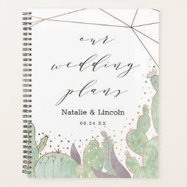 Cactus & Succulents Geometric Terrarium Wedding Planner