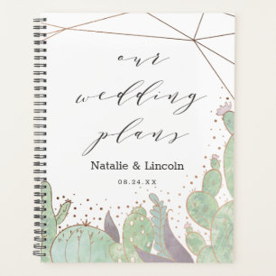Cactus & Succulents Geometric Terrarium Wedding Planner