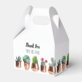 Cactus & Succulents in Roos Gold Pots Bedankdoosjes (Achterkant)