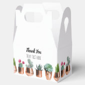 Cactus & Succulents in Roos Gold Pots Bedankdoosjes (Geopend)