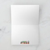 Cactus & Succulents in Roos Gold Pots Birthday Kaart (Binnen)