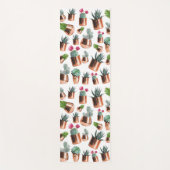Cactus & Succulents in Roos Gold Pots Yogamat (Voorkant)