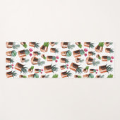 Cactus & Succulents in Roos Gold Pots Yogamat (Voorkant (horizontaal))