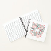 Cactus Succulents Pink Green Pattern Personalized Notitieboek (Binnen)