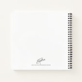 Cactus Succulents Pink Green Pattern Personalized Notitieboek (Achterkant)