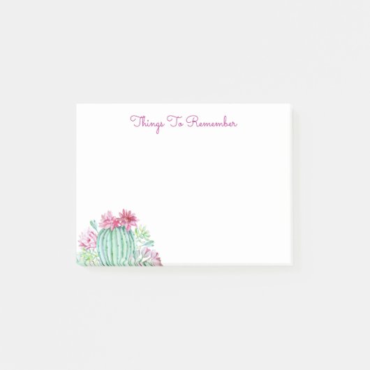 Cactus Succulents Specialized Text Post-it® Notes (Voorkant)