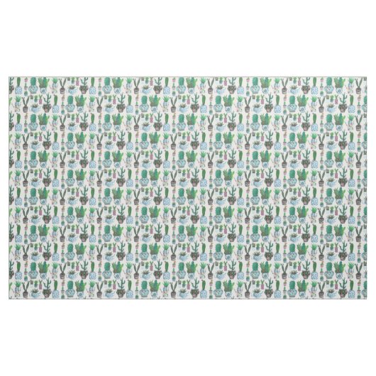 Cactus Succulents Surface Pattern | Stof (Yard (91,4 cm))