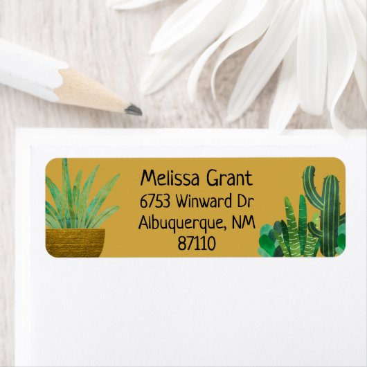 Cactus, Succulents, to from, Craty, Return Label (Insitu)