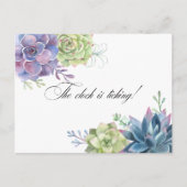 Cactus Succulents Vrijgezellenfeest Reminder Rsvp  Briefkaart (Voorkant)