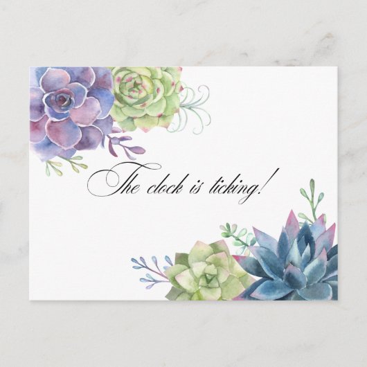 Cactus Succulents Vrijgezellenfeest Reminder Rsvp  Briefkaart (Voorkant)