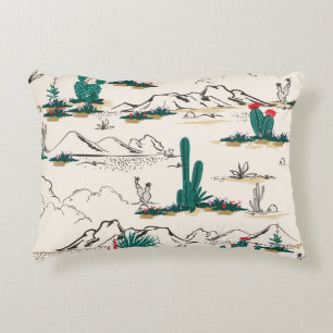 Cactus Succulents: woestijnbloemen. Accent Kussen