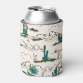 Cactus Succulents:  woestijnbloemen. Blikjeskoeler (Blikje Voorkant)