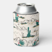 Cactus Succulents:  woestijnbloemen. Blikjeskoeler (Blikje Achterkant)