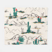 Cactus Succulents:  woestijnbloemen. Fleece Deken (Voorkant (Horizontaal))