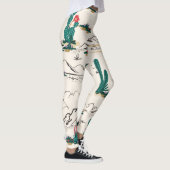 Cactus Succulents: woestijnbloemen. Leggings (Rechts)