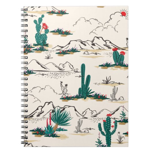 Cactus Succulents:  woestijnbloemen. Notitieboek (Voorkant)