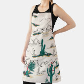 Cactus Succulents:  woestijnbloemen. Schort (Insitu)