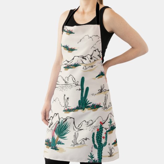 Cactus Succulents:  woestijnbloemen. Schort (Insitu)