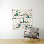 Cactus Succulents:  woestijnbloemen. Wandkleed (In situ)