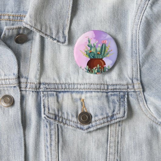 Cactus Sunrise Button (In situ)