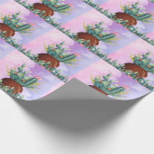 Cactus Sunrise Wrapping Paper Cadeaupapier (Hoek)