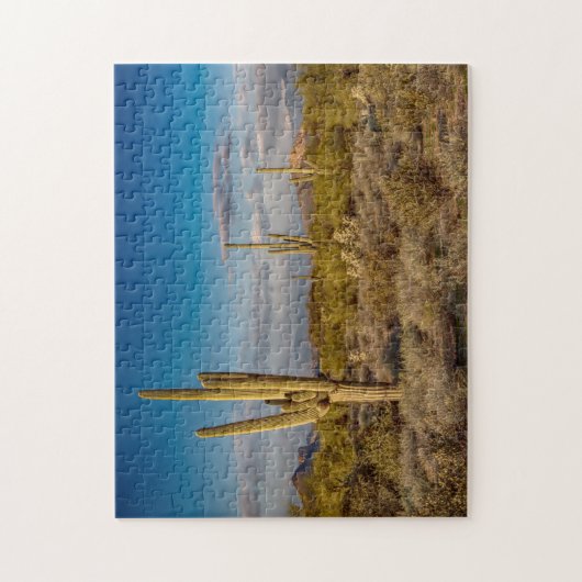 Cactus Sunset in Arizona Legpuzzel (Verticaal)