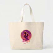 CACTUS SUNSET NEON  GROTE TOTE BAG (Voorkant)