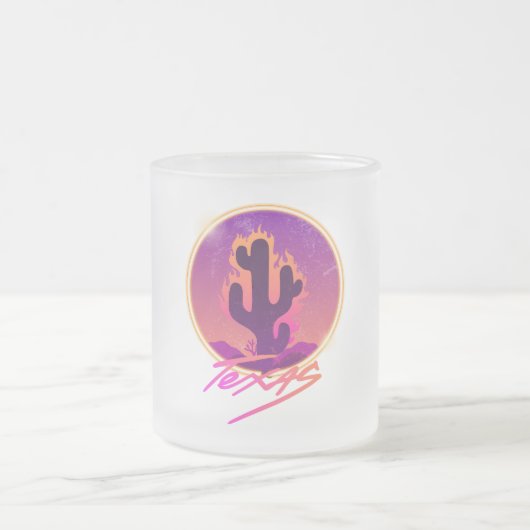 CACTUS SUNSET NEON MATGLAS KOFFIEMOK (Center)