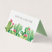 Cactus taco bar party visitekaartje (Achterkant)