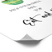 Cactus Taco Bar Sign Poster (Hoek)