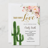 Cactus Taco bout Love Bridal Shower Kaart (Voorkant)
