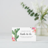 Cactus Taco over Liefde Breng een receptkaart Informatiekaartje (Staand voorkant)