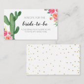 Cactus Taco over Liefde Breng een receptkaart Informatiekaartje (Voorkant / Achterkant)