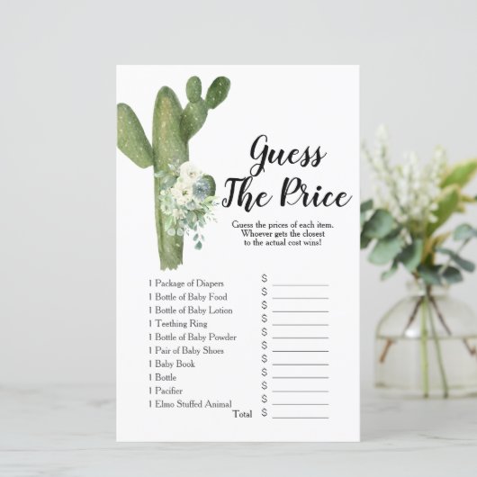 Cactus Taco over liefde Raad eens prijs spel (Staand voorkant)