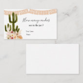 Cactus Taco over Love denk eens na hoeveel Snoepje Informatiekaartje (Voorkant / Achterkant)