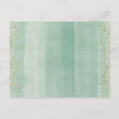 Cactus Taco over White Flowers Books voor baby Uitnodiging Briefkaart (Achterkant)