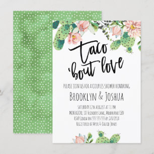 Cactus Taco'bout Love Couples Shower Uitnodiging