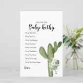 Cactus Taco's bout Love Prayers for Baby Sign (Staand voorkant)