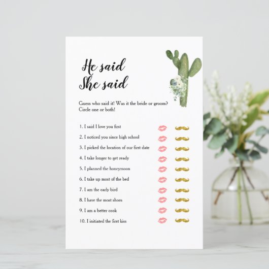 Cactus Taco's over de liefde zei dat ze zei dat Ga (Staand voorkant)