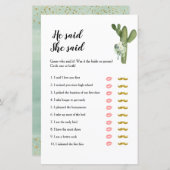 Cactus Taco's over de liefde zei dat ze zei dat Ga (Voorkant / Achterkant)