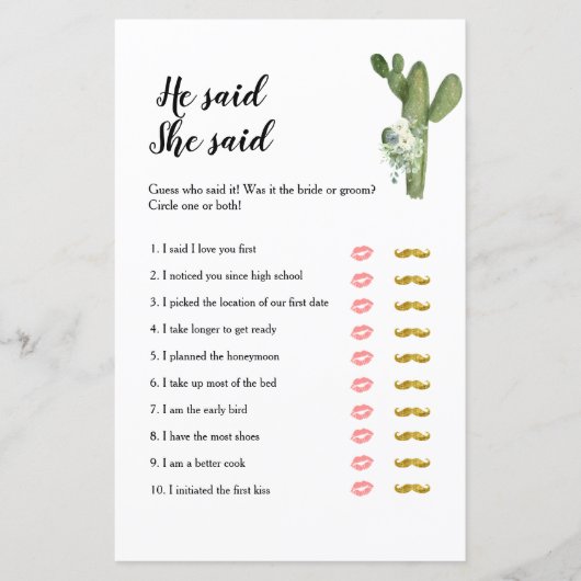 Cactus Taco's over de liefde zei dat ze zei dat Ga (Voorkant)