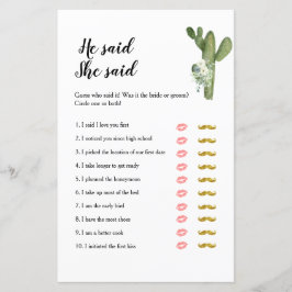 Cactus Taco's over de liefde zei dat ze zei dat Ga