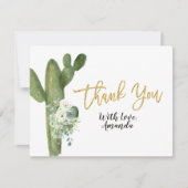 Cactus Taco's over liefdesparen Bedankkaart (Voorkant)