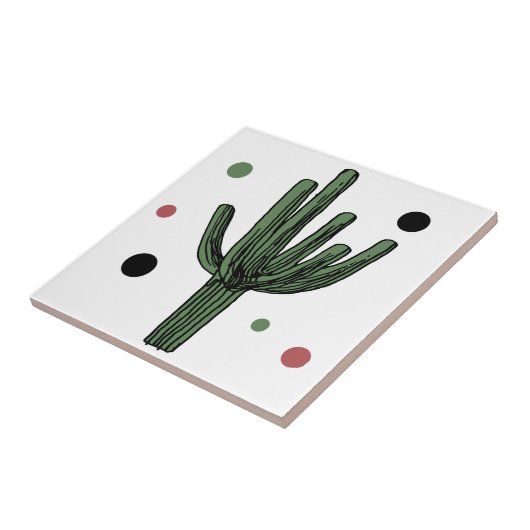 Cactus Tegeltje (Zijkant)