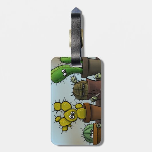 Cactus, tekens bagagelabel (Achterkant verticaal)