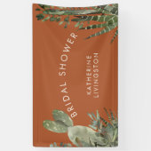 Cactus Terracotta Vrijgezellenfeest Spandoek (Verticaal)