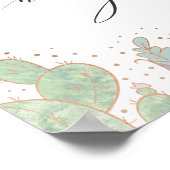 Cactus Terrarium Kaarten & Gifts Wedding Table Sig Poster (Hoek)