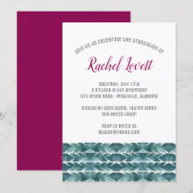 Cactus Texture Afstuderen Invitation